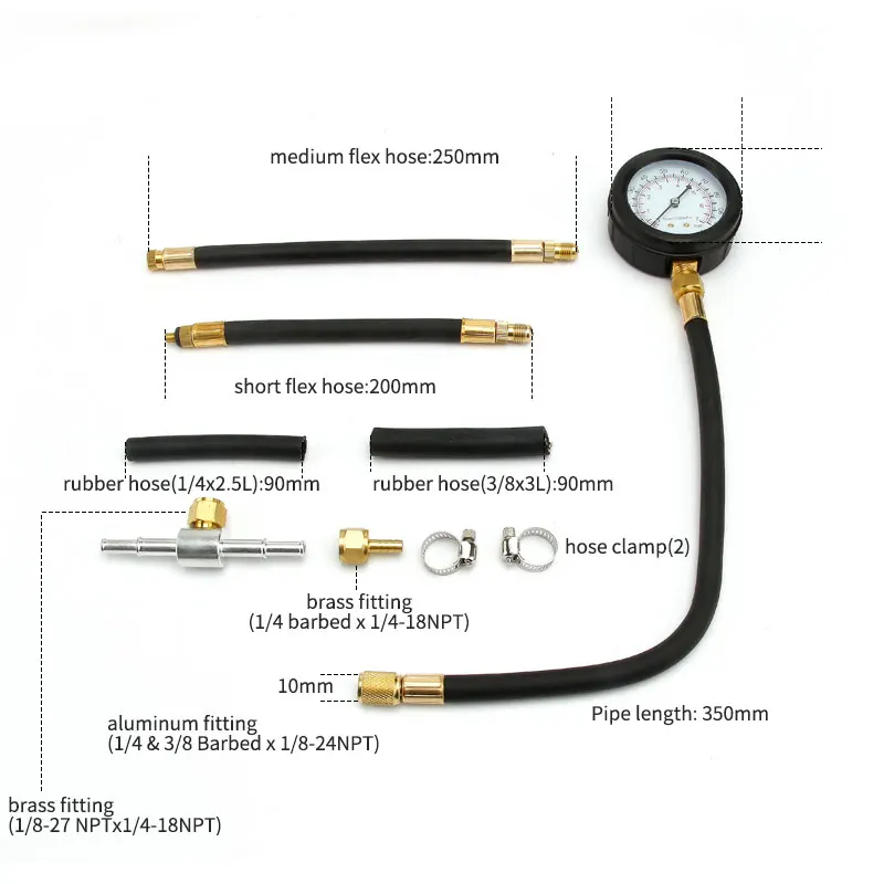 Car Fuel Pressure Gauge Set