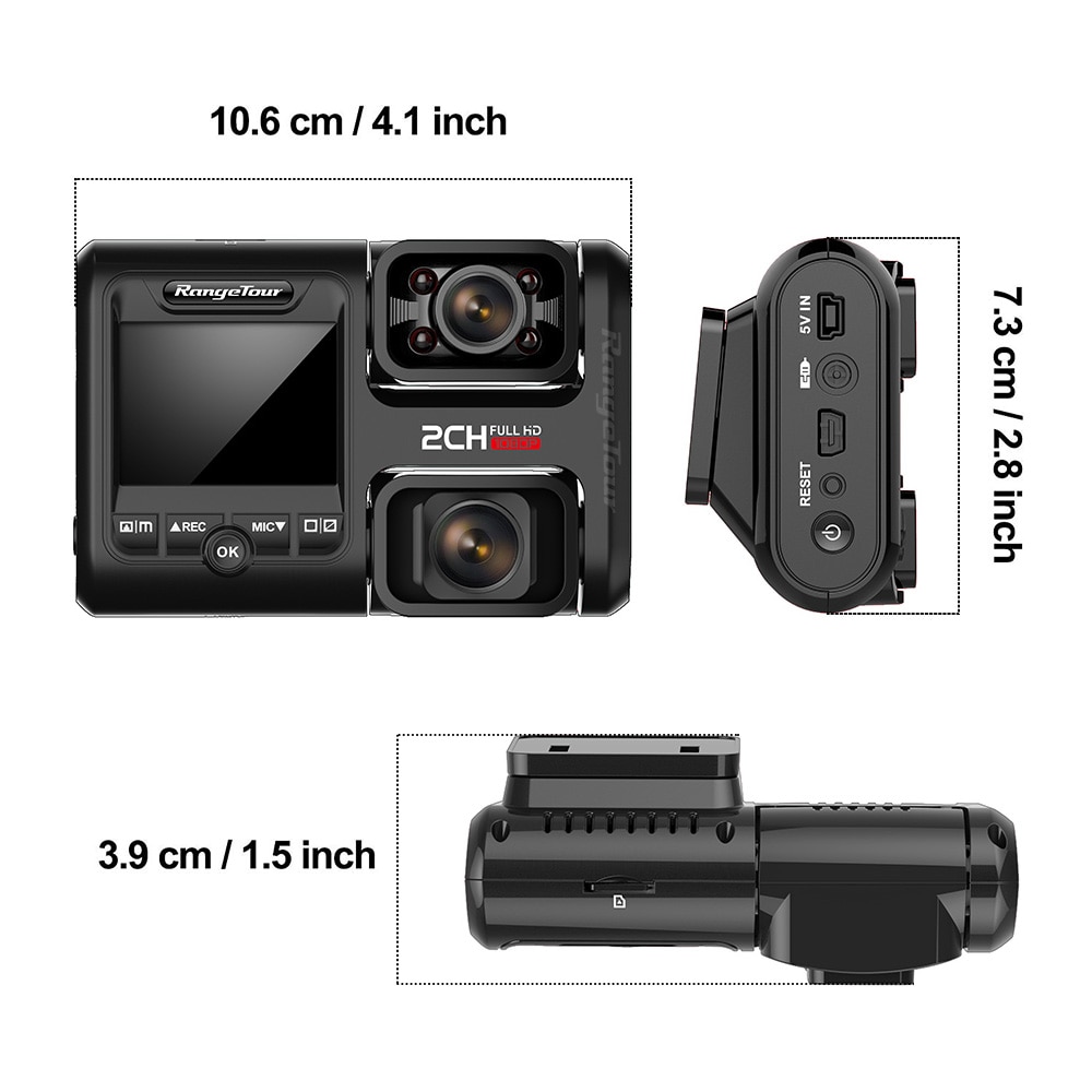 Dual Lens Car DVR with GPS